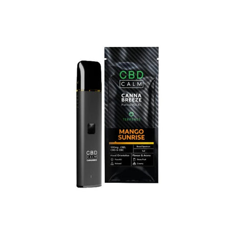 Mango Sunrise Cannabreeze Prefilled CBD Pod Kit by CBD Calm - Ape Vapes