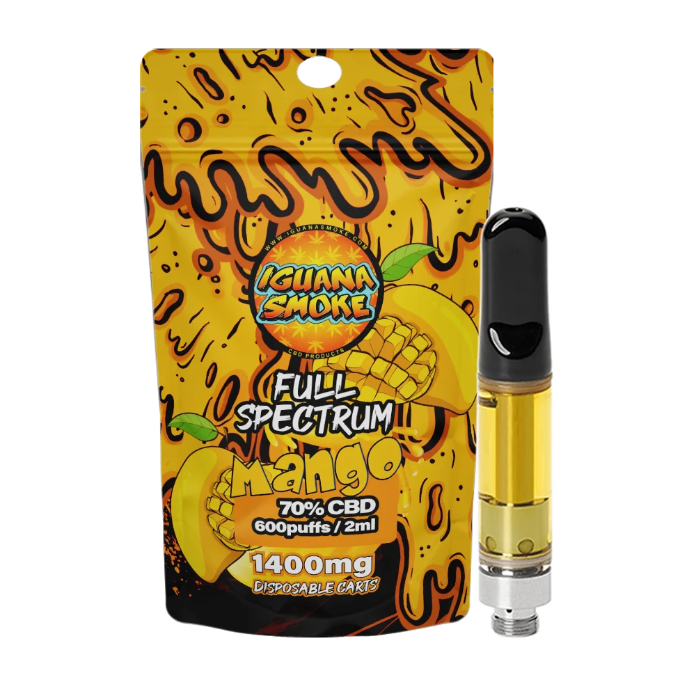 Mango Full Spectrum 2ml 70% CBD Cartridge by Iguana Smoke-Ape Vapes