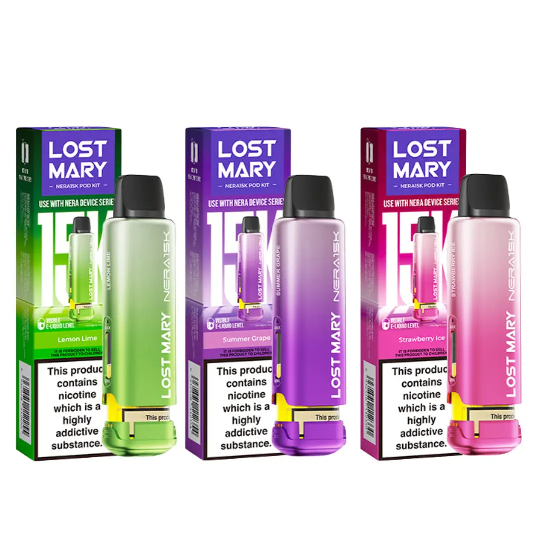 Nera 15K Refill Pack by Lost Mary | Ape Vape Isle of Wight Nera 15K Refill Pack by Lost Mary | Ape Vape Isle of Wight