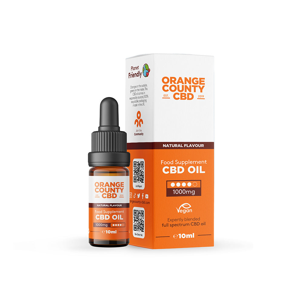 1000MG CBD OIL (10ML) BY ORANGE COUNTY - Short Dated