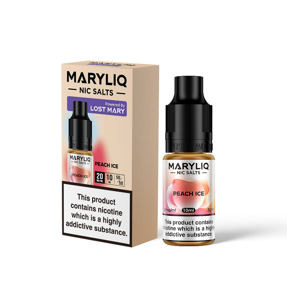 Peach Ice Nic Salt - Maryliq by Elf Bar