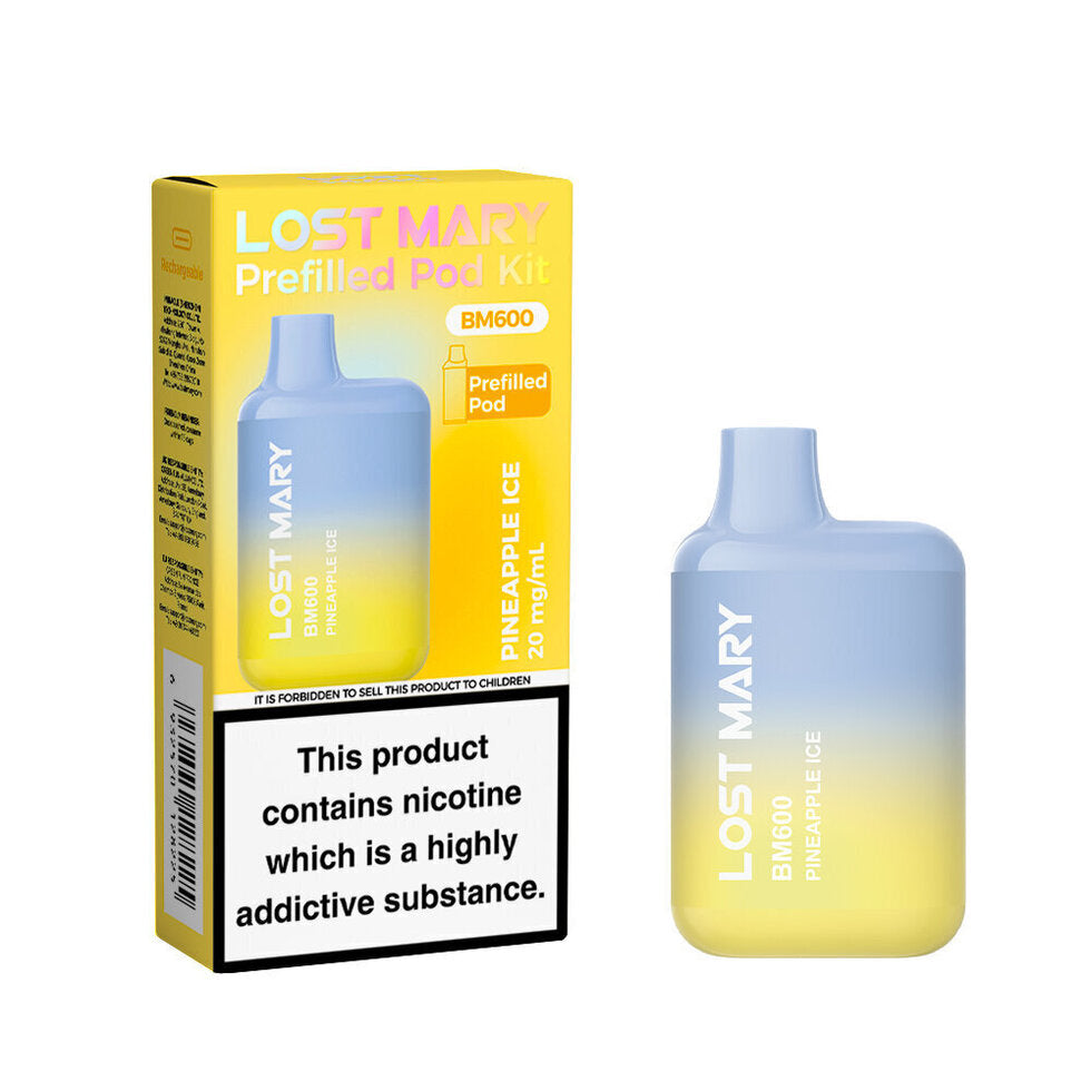 Pineapple_ice_lost_mary_600_prefilled_pod_vape_kit_ _ape_vapes