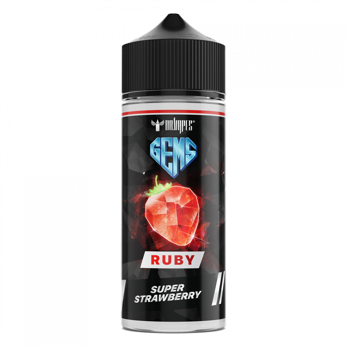 Super Strawberry 100ml Shortfill - Gems Ruby by Dr Vapes