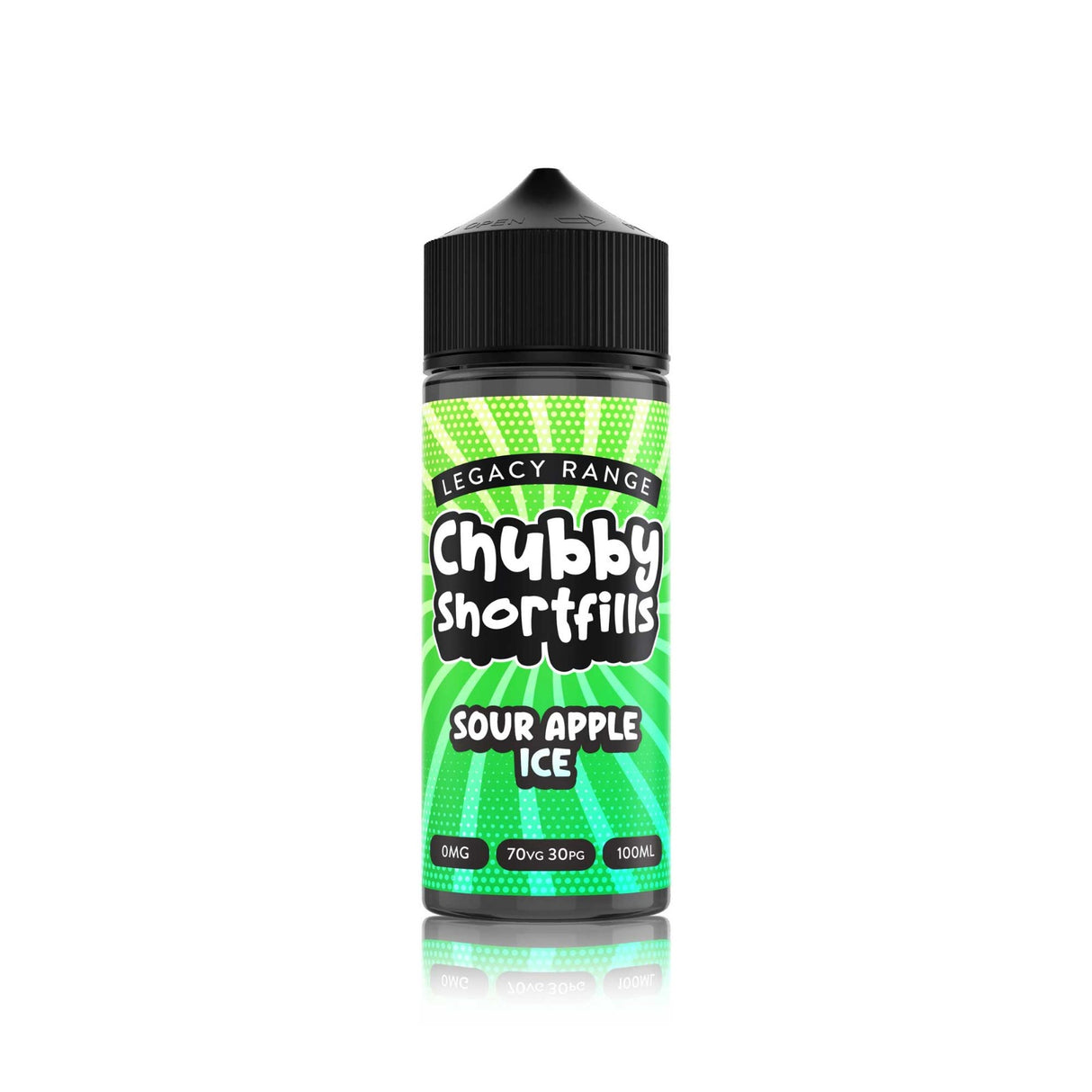 Sour Apple Ice 100ml Shortfill by Chubby Shortfill Legacy Range