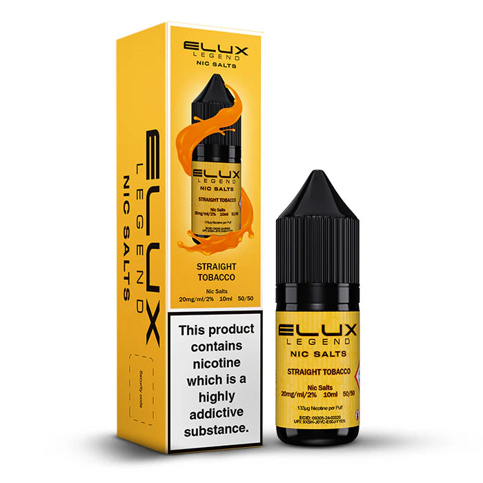 Straight Tobacco Nic Salt by Elux Legend - Ape Vapes