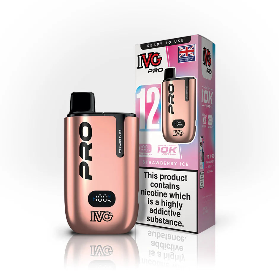 Strawberry Ice IVG Pro 12 Prefilled Pod Kit by IVG - Ape Vapes