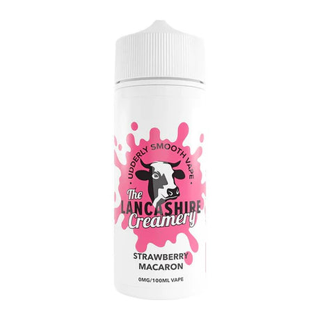 Strawberry Macaron 100ml Shortfill by The Lancashire Creamery - Ape Vapes