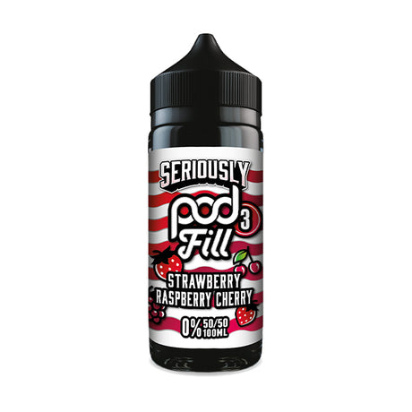 Strawberry Raspberry Cherry 100ml Shortfill by Seriously Pod Fill 3 - Ape Vapes