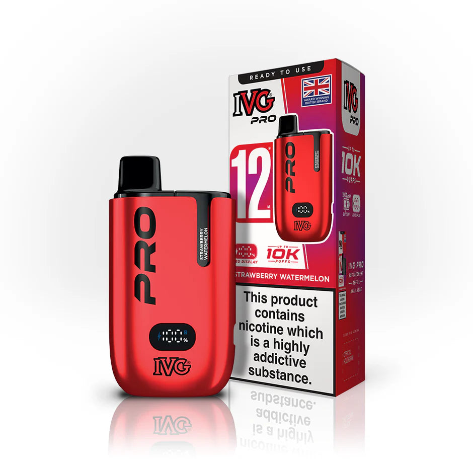 Strawberry Watermelon IVG Pro 12 Prefilled Pod Kit by IVG - Ape Vapes
