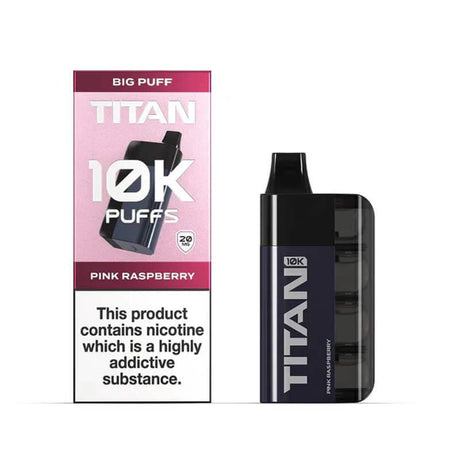 Titan 10k prefilled pod kit new flavours pink raspberry