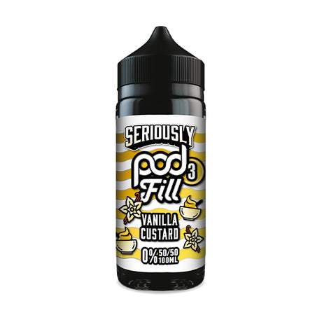 Vanilla Custard 100ml Shortfill by Seriously Pod Fill 3 - Ape Vapes