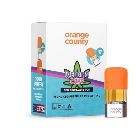 Wedding Cake 1ml CBD Replacement Pod (750mg) by Orange County - Ape Vapes
