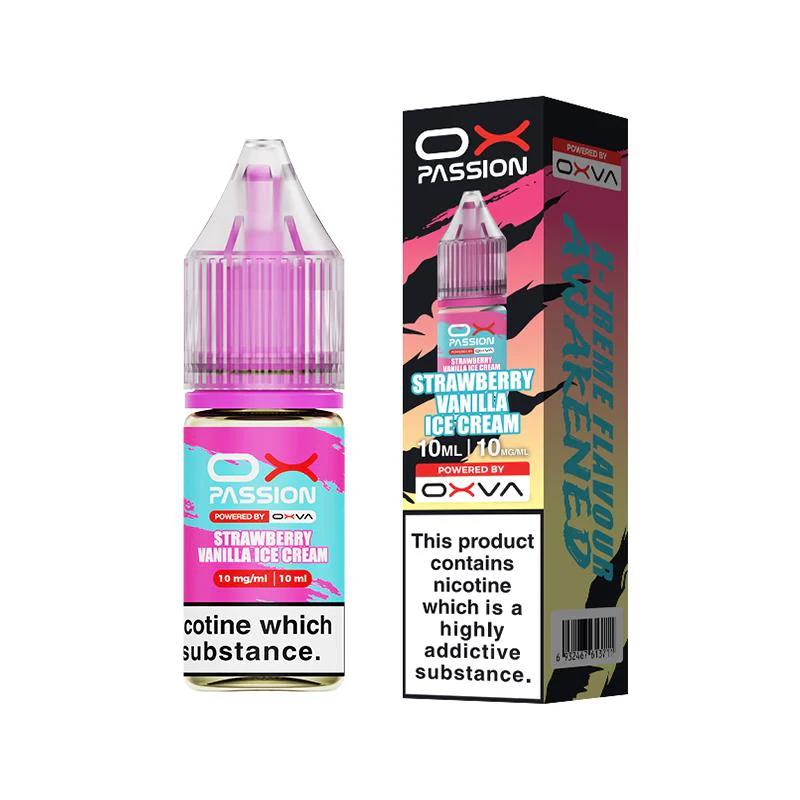 Strawberry Vanilla Ice Cream Nic Salt By Ox passion