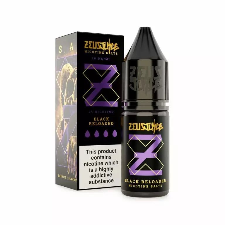 Black Reloaded 10ml Nic Salt by Zeus Juice