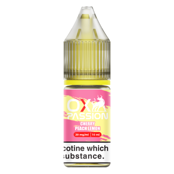 Cherry peach Lemon Nic Salt by OX Passion