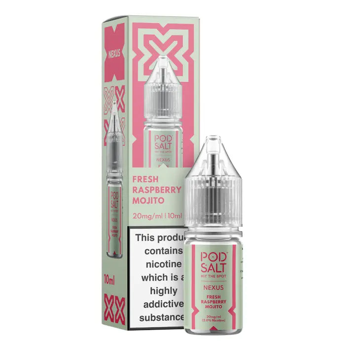 Fresh Raspberry Mojito 10ml Nic Salt - Nexus by Pod Salt