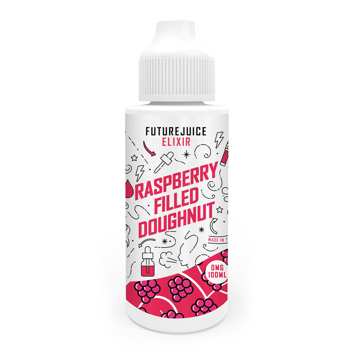 Raspberry Filled Doughnut 100ml Shortfill by Future Juice Elixir