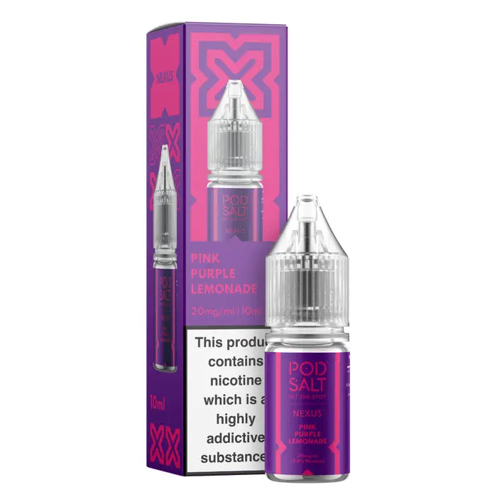 Pink Purple Lemonade 10ml Nic Salt - Nexus by Pod Salt