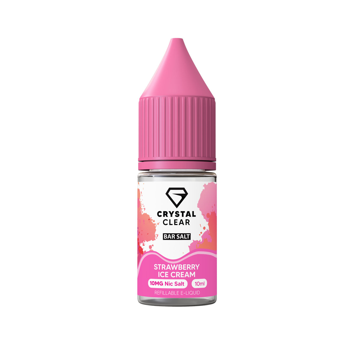 Strawberry Ice Cream Nic Salt by Crystal Clear