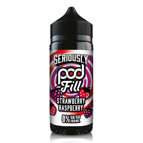 Strawberry Raspberry 100ml Shortfill by Seriously Pod Fill