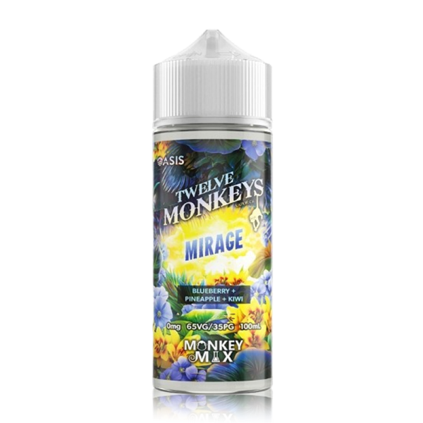 Mirage 100ml Shortfill - Oasis by Twelve Monkeys