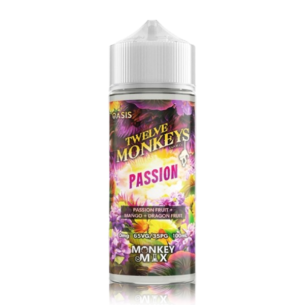 Passion 100ml Shortfill - Oasis by Twelve Monkeys